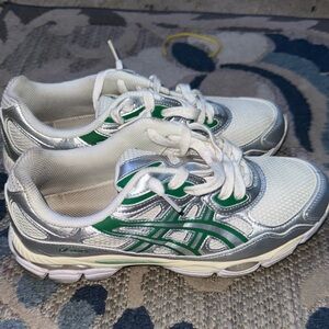 Kids' Green and Silver Athletic Shoes